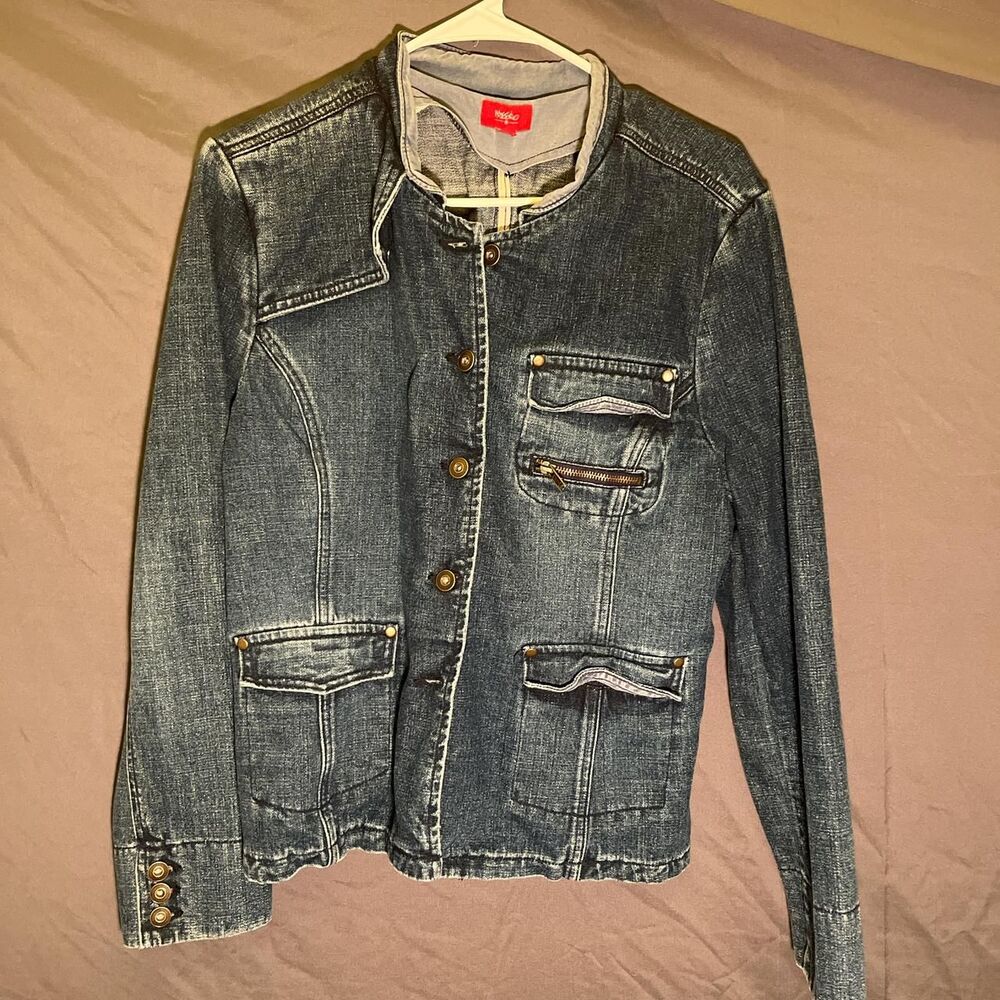 Mossimo Women's Blue and Navy Jacket